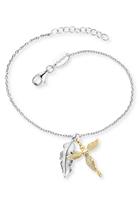 Engelsrufer Armband »Feder & Engel, ERB-FEDER-ANGEL-BIG, ERB-FEDER-ANGEL-BIR, ERB-FEDER-ANGEL-ZI«, mit Zirkonia (synth)