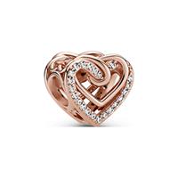 Pandora 789270C01 - Sparkling Entwined Hearts Charm - Bedel