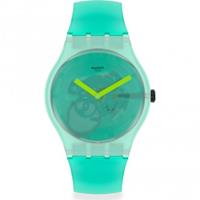 Swatch March Monthly Drop Nature Blur Unisexuhr in Turquoise SUOG119