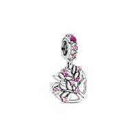 Pandora 799153C01 Moments - Pink Heart Family Tree - Hangende Bedel