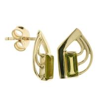 OSTSEE-SCHMUCK Paar Ohrstecker »- Mindy - Gold 333/000 - Peridot« (2-tlg)