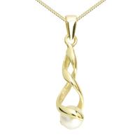 OSTSEE-SCHMUCK Kette mit Anhänger »- Lusia - Gold 333/000 -,« (2-tlg)