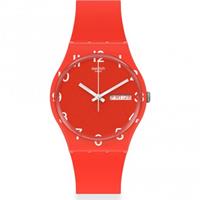 Swatch Original Gent Over Red Unisexuhr in Rot GR713