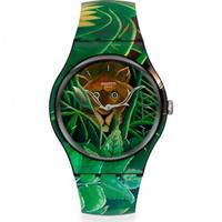 Swatch MoMa The Dream By Henri Rousseau, The Watch Unisexuhr in Mehrfarbig SUOZ333