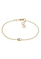 Elli Armband »Mondstein Labradorit Rund Basic 375 Gelbgold«