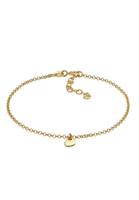 Elli Dameshart Love Romantic Pea Necklace Trend Minimal Adjustable in 925 Sterling Silver Gold Plated