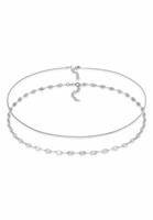 Elli Ketten-Set »Choker Venezianer Plättchen 2er Set 925 Silber«