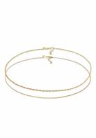 Elli Ketten-Set »Choker Kordelkette Veneziakette (2 tlg) 925 Silber«