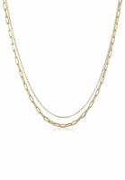 Elli Dames Layer Links Ovaal Basis Blogger Trend Filigraan in 925 Sterling Zilver