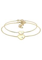 Elli Armband Set » Armband Herz Mutter Kind, 0201561420, 0205620317« (Set, 2-tlg), mit Kristallen