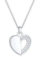 Elli DIAMONDS Elli DIAMONDS Halsketting Dameshart Hanger oneindigheid liefde met diamant (0,06 ct.) in 925 Sterling Zilver