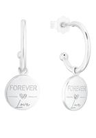 s.Oliver Creolen voor dames, 925 sterling zilver | "Forever Love