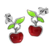 OSTSEE-SCHMUCK Paar Ohrstecker »- Apfel - Silber 925/000 -,« (2-tlg)