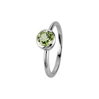 Jacques Lemans Dames ringen in 925 Sterling zilver, groen, voor Dames, 4040662151968, EAN: SE-R101B54