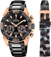 Festina Chronograph Chrono Bike 2021 - Special Edition Connected, F20548/1, (Set, 2 tlg., mit Wechselband)