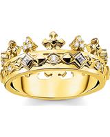 Thomas Sabo Dames Ring in 925 Sterling zilver, goud, voor Dames, 4051245486049, EAN: TR2302-414-14-54