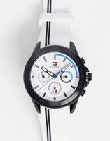 Tommy Hilfiger Horloge voor heren met siliconenband in wit 1791862