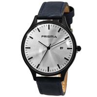 Prisma Heren Horloge 1627.629F Blauw Lederen Band