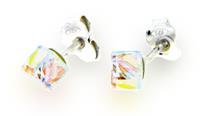 Spark Jewelry Gekleurde Glaskristallen Kubus Oorstekers van 