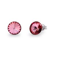 Spark Jewelry Sweet Candy Oorstekers met Roze Glaskristal