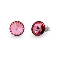 Spark Jewelry Candy Oorstekers met Roze Glaskristal