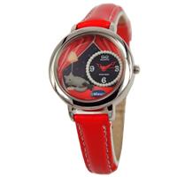 Q&Q Horloge voor meisjes / Rood Lederen Band