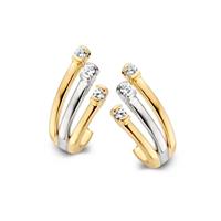 Excellent Jewelry Bicolor Zirkonia Oorstekers voor Dames