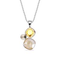 Spark Jewelry Spark Ketting met Beige Glaskristallen Hanger