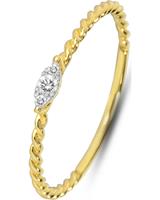 Valeria Dames Ring in 9 Karaat goudkleurig, goud, voor Dames, 4040615326504, EAN: 87997821