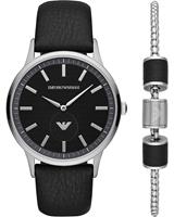Emporio Armani Horloge Set AR80039, zwart, voor Heren, 4053858595989, EAN: AR80039