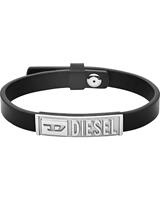 Diesel Armband DX1226040 Leer, Edelstaal