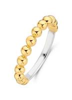 TI SENTO, Ring "mit Kugelstruktur Bicolor Vergoldet" in gold, Schmuck für Damen