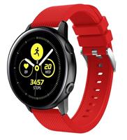 Strap-it Samsung Galaxy Watch Active silicone band (rood)