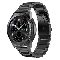Strap-it Samsung Galaxy Watch stalen band 45mm / 46mm (zwart)