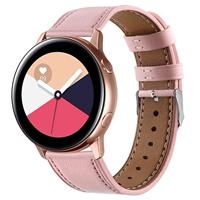 Strap-it Samsung Galaxy Watch Active bandje leer (roze)