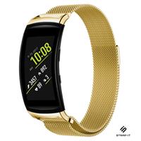Strap-it Samsung Gear Fit 2 / Gear Fit 2 Pro Milanese band (goud)