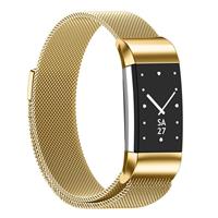 Strap-it Fitbit Charge 2 Milanese band (goud)