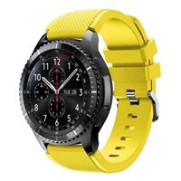 Strap-it Samsung Galaxy Watch siliconen bandje 45mm / 46mm (geel)
