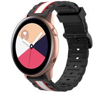 Strap-it Samsung Galaxy Watch Active Special Edition band (zwart/wit)