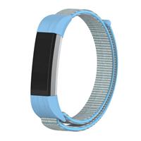 Strap-it Fitbit Alta / Alta HR nylon bandje (blauw mix)