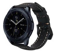 Strap-it Samsung Galaxy Watch leren band 41mm / 42mm (zwart)