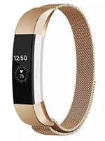 Strap-it Fitbit Alta / Alta HR Milanese band (rosé goud)