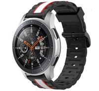 Strap-it Samsung Galaxy Watch 46mm Special Edition band (zwart/wit)
