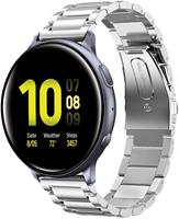 Strap-it Samsung Galaxy Watch Active stalen band (zilver)