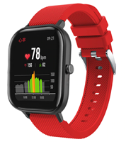 Strap-it Xiaomi Amazfit GTS silicone band (rood)