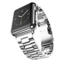 Strap-it Apple Watch SE stalen band (zilver)