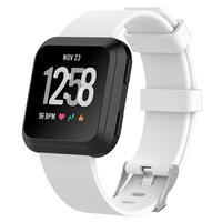 Strap-it Fitbit Versa silicone band (wit)
