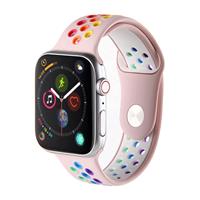 Strap-it Apple Watch SE sport band (roze/kleurrijk)