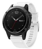 Strap-it Garmin Fenix 5 / 6 siliconen bandje (wit)