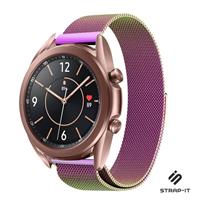 Strap-it Samsung Galaxy Watch 3 Milanese band 41mm (regenboog)